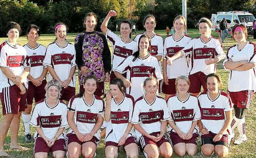 Boambee Eagles celebrate after securing a finals berth on Saturday. Boambee Eagles celebrate after securing a finals berth on Saturday.